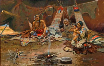 Russell tres generaciones del oeste de América Pinturas al óleo